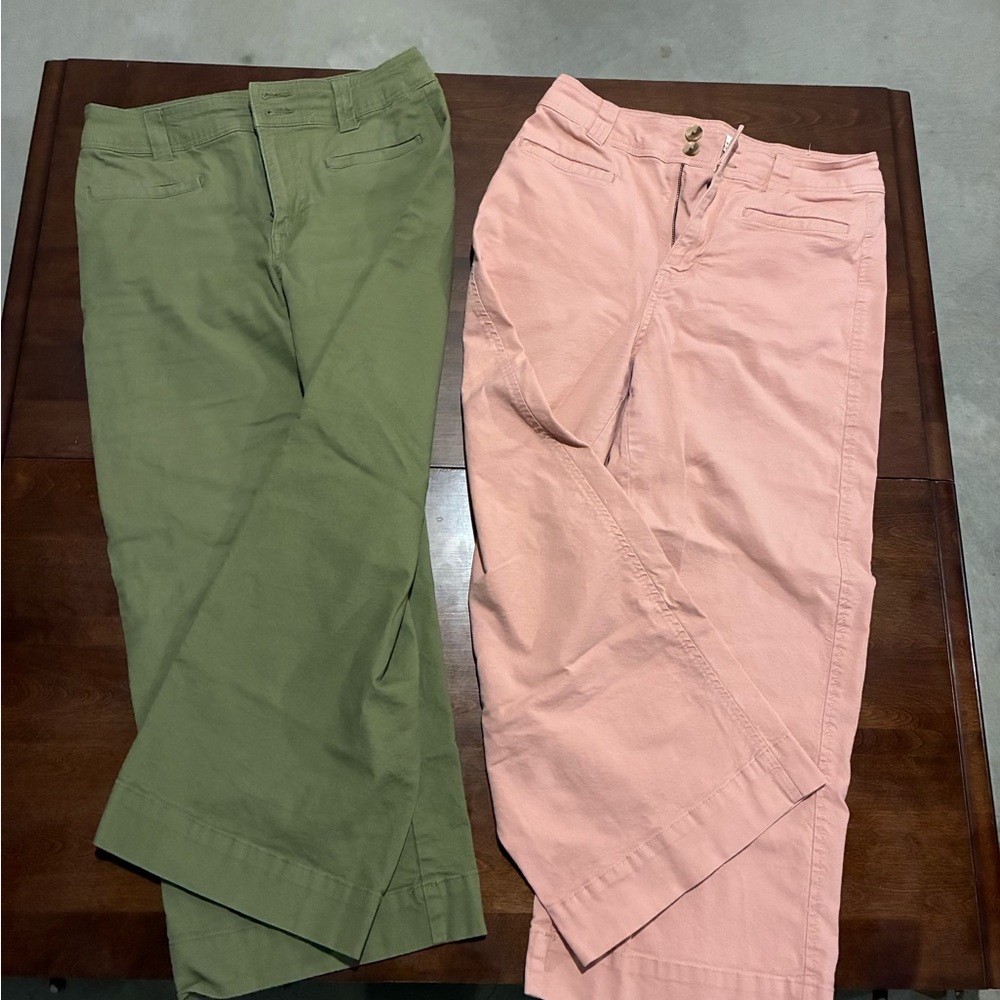 a new day Green and Pink Ankle Pants bundle
